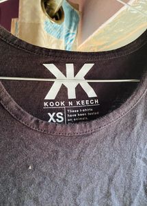 Kook N Keech Daily Wear Long Black T Shirt