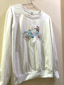 Embroidered Bike Sweatshirt
