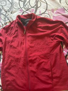 Eddie Bauer Red Full-Zip Jacket