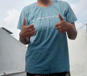 Cool Blue "HOPE" Graphic Tee
