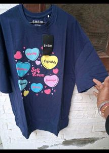branded drop shoulder tshirt