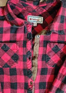 Red &amp; Black Plaid Flannel Shirt