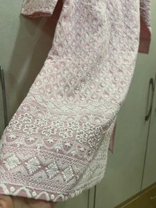 Beautiful Pink Chikankari Kurta