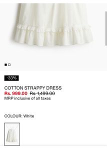 4 H&amp;M Cotton strappy dress