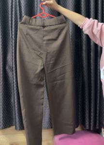 Stylish Brown Pleated Pants