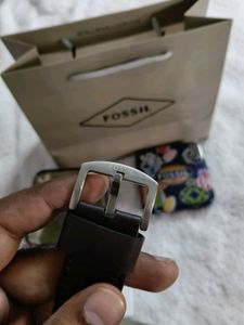 Fossil 100% genuine leather Watch Brown