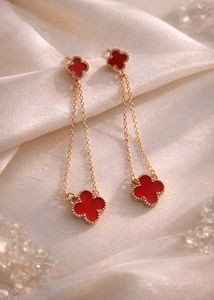 Double Clover Hanging Earring