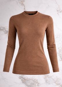 Classic Brown Long Sleeve Top