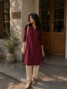 Maroon kurti