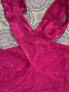 Satin Pink Halter Neck Top| S size