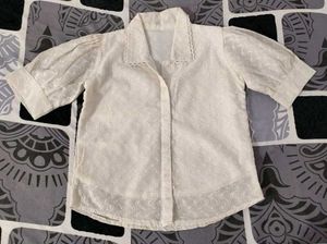 Elegant White Embroidered top
