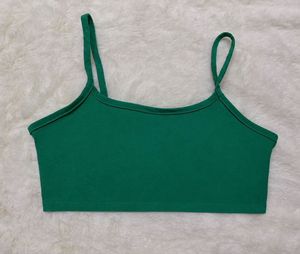 Emerald Green Basic Crop Top