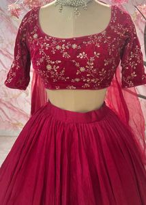 Elegant Pink Embroidered Lehenga Choli