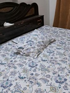 Floral Print Mattress Cover Double Bed Sheet