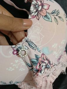 Floral Print Padded Bra