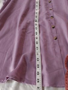 Chic Lavender Button-Up Midi Dress