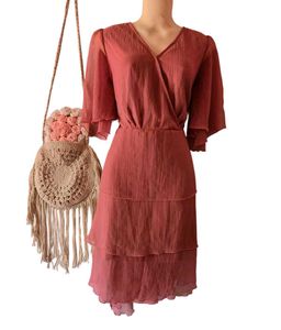Beautiful pink flared dress 💗