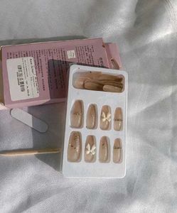 Nails Tips With Bow 🎀 Professional Design