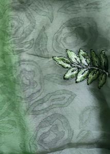 Green Floral kota Saree