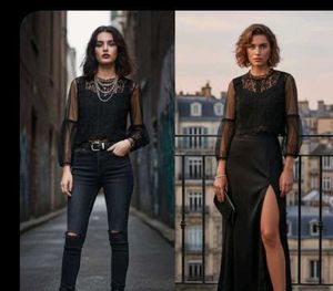 Chic Black Net Top