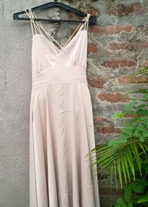 Elegant Beige Midi Dress