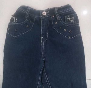 Dark Wash Embroidered Jeans