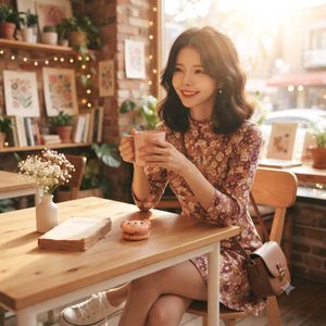Floral Print Mini Dress