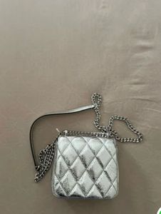 Kate Spade Silver Quilted Shoulder Bag