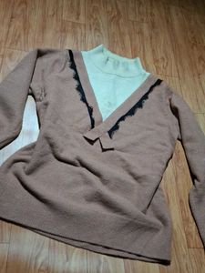 Cozy Knit V-Neck Sweater