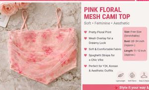 Pink Tie-Dye Tulle Corset Top