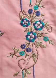 Embroidered Pink Dress