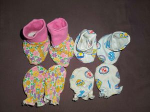 mittens and caps