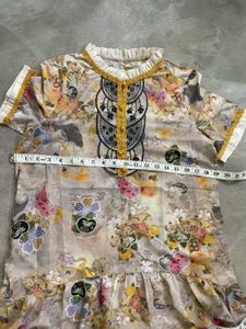 Bohemian Floral Print Tiered Dress