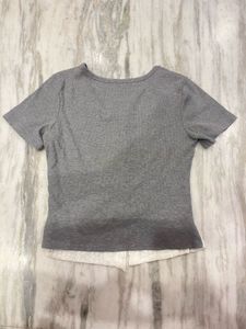 Cute Layered Grey Top