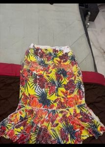 Vibrant Floral Skirt Price drop