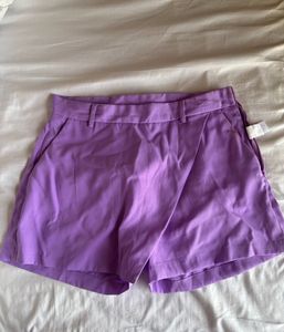 Lavender A-line Skirt Shorts