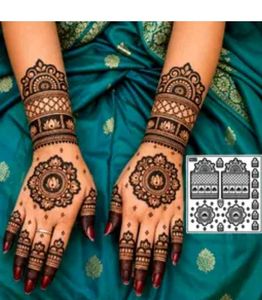 Elegant Henna Tattoo Stencils