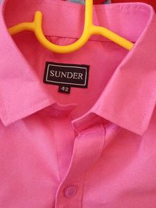 Men's Pink Button-Down Shirt (new)