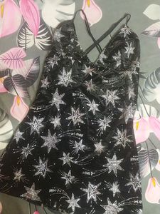 Criss Cross Back Neck Cute Mini Dress