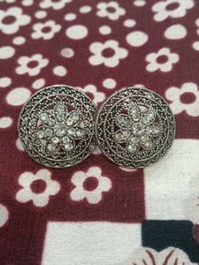 Vintage Floral Stud Earrings
