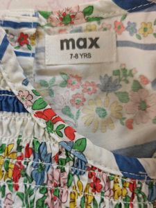 Boho Floral Print Smocked Dress