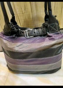 Striped Shoulder Bag