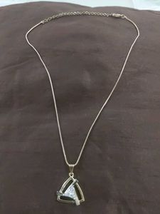 Geometric Triangle Pendant Necklace