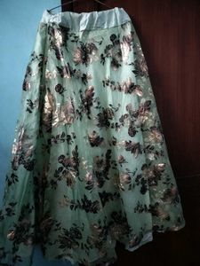 Floral Organza Skirt