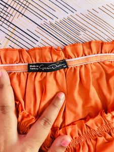 Orange Corset Top