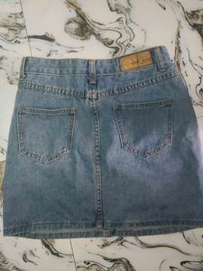 Classic Blue Denim Skirt