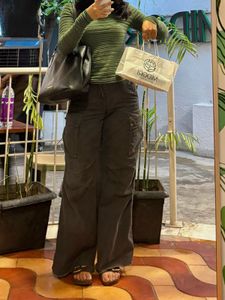 H&amp;M Black Washed Cargo Pants