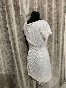 H&amp;M Cute White Wrap Dress