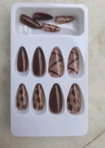 Trendy Chocolate Brown Press-On Nails