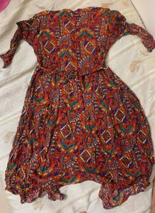 Bohemian Print Button-Down Kurta